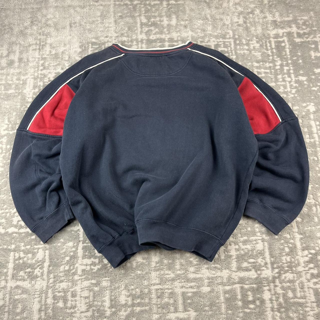 VINTAGE 90s REEBOK USA BIG LOGO BOXY SPORTY SWEATSHIRT NAVY