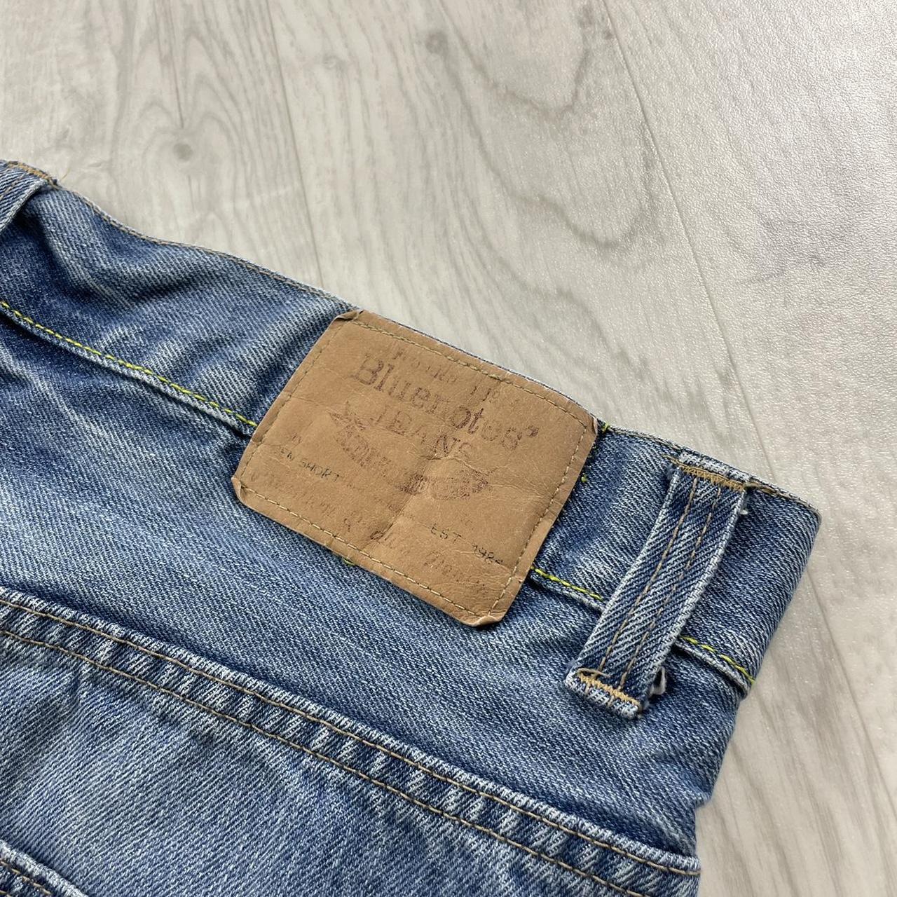 VINTAGE BLUENOTES BAGGY LOOSE HIP HOP JORTS BLUE (36w)
