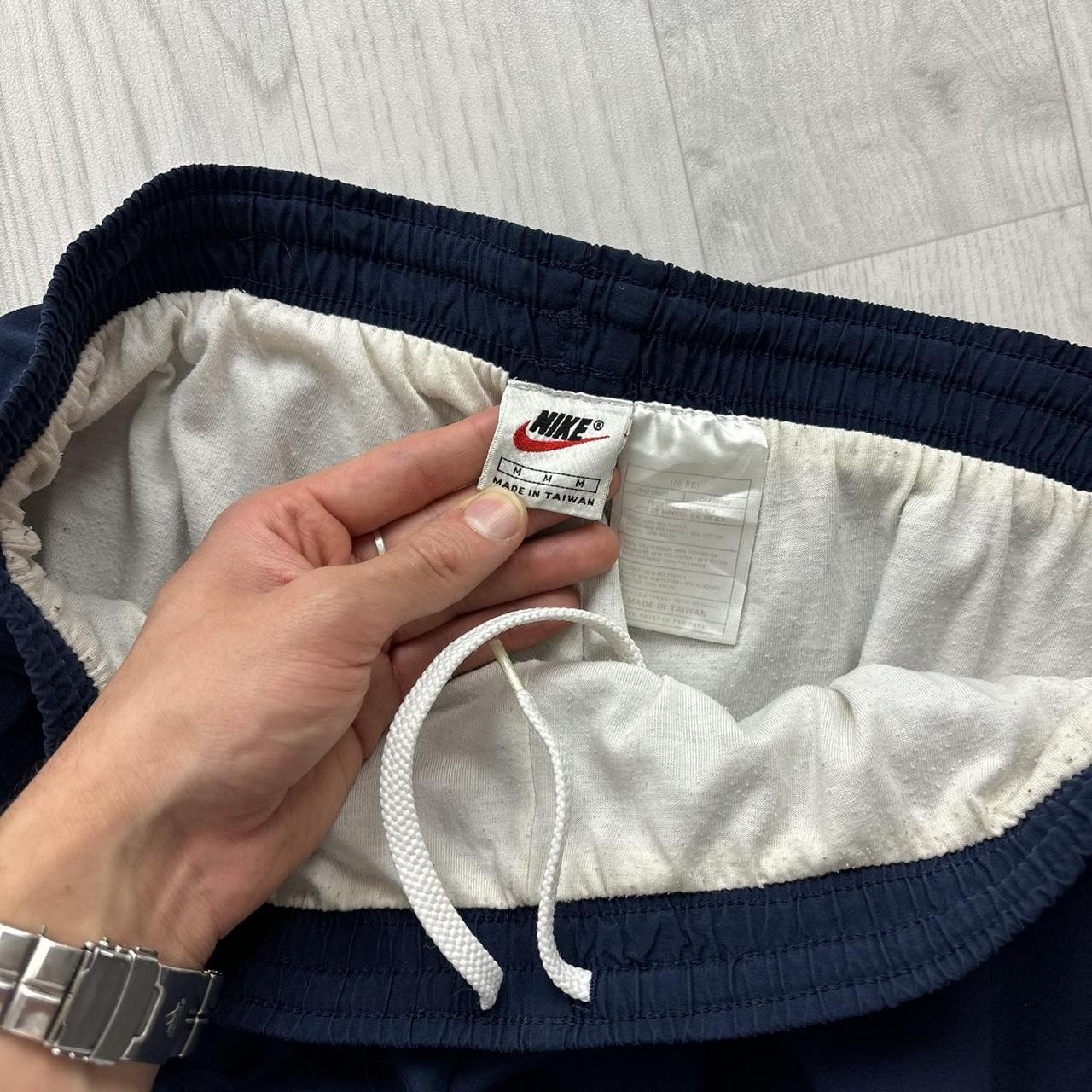 VINTAGE 90s NIKE BAGGY TRACKSUIT BOTTOMS NAVY