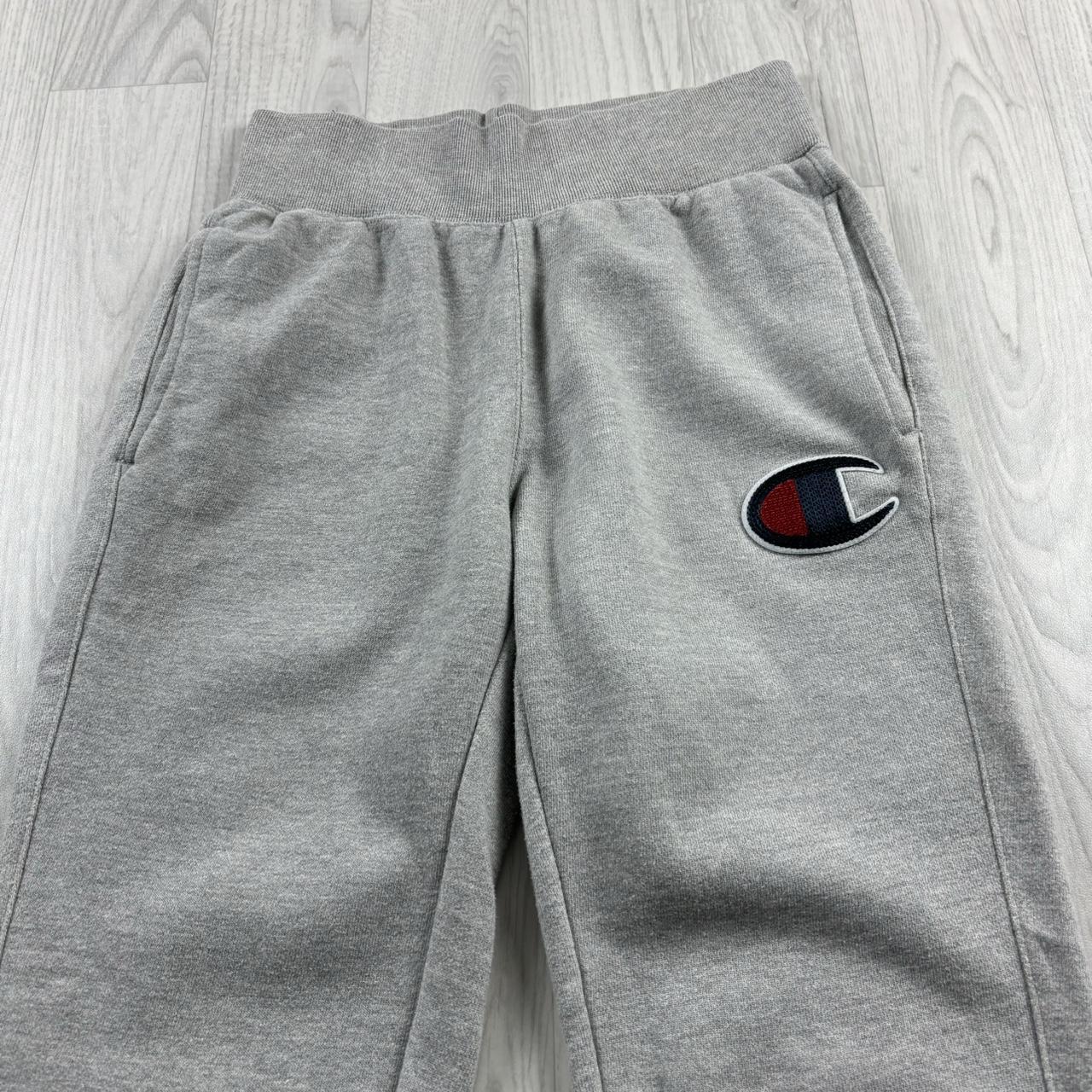 VINTAGE CHAMPION REVERSE WEAVE COTTON SWEATPANTS GREY