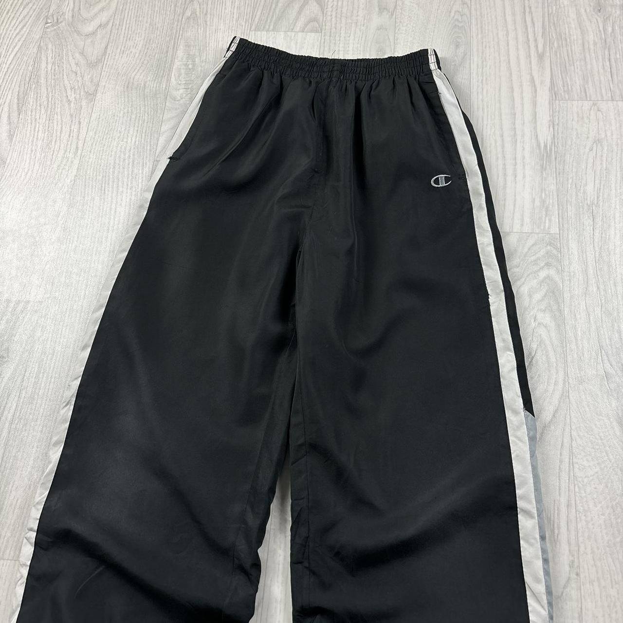 VINTAGE Y2K CHAMPION BAGGY TRACKSUIT BOTTOMS BLACK