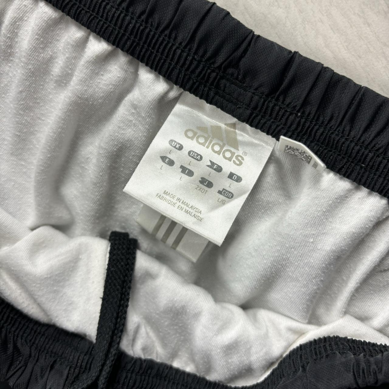 VINTAGE Y2K ADIDAS WIDE LEG BAGGY TRACKSUIT BOTTOMS BLACK