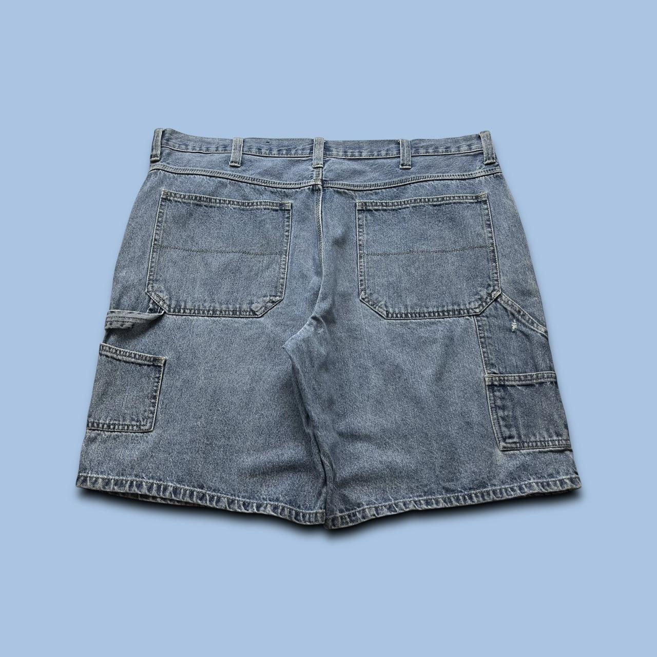VINTAGE Y2K FADED GLORY BAGGY CARPENTER JORTS BLUE
