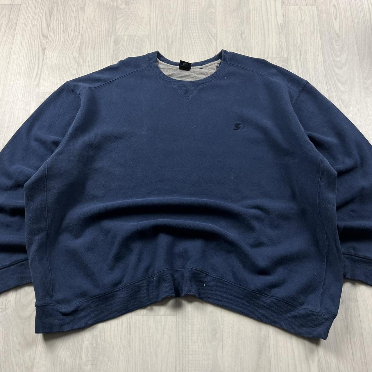 VINTAGE Y2K STARTER SWEATSHIRT NAVY