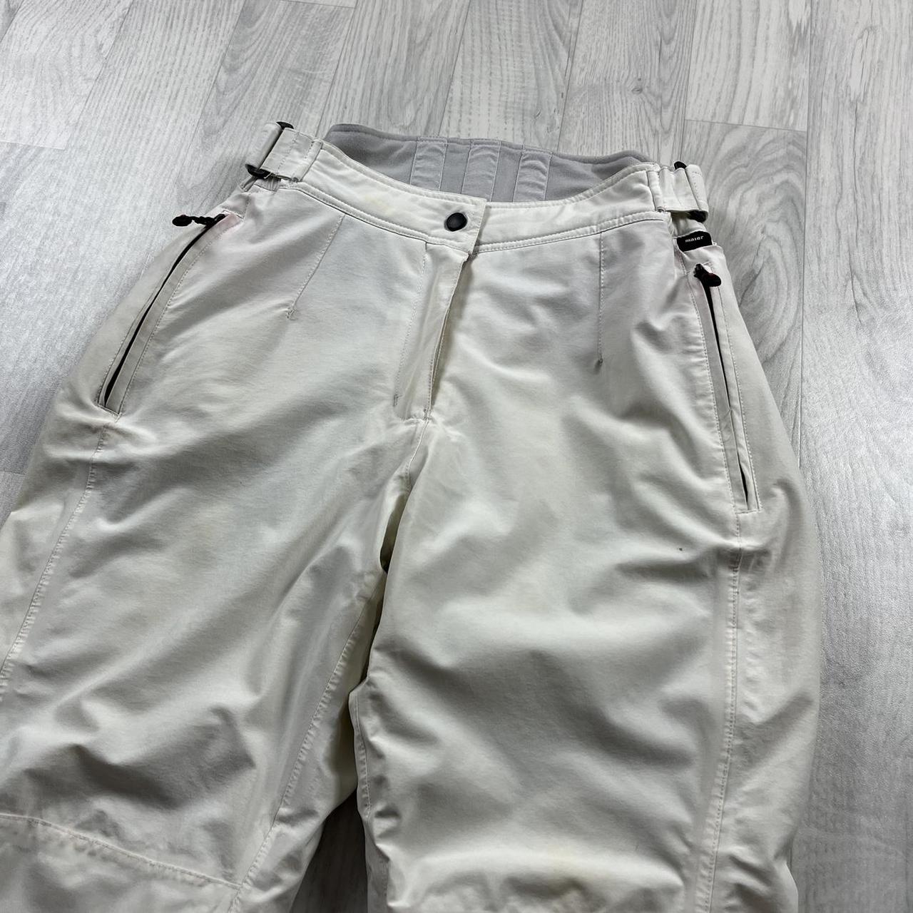 VINTAGE Y2K MAIER BAGGY SKI PANTS SALOPETTES CREAM