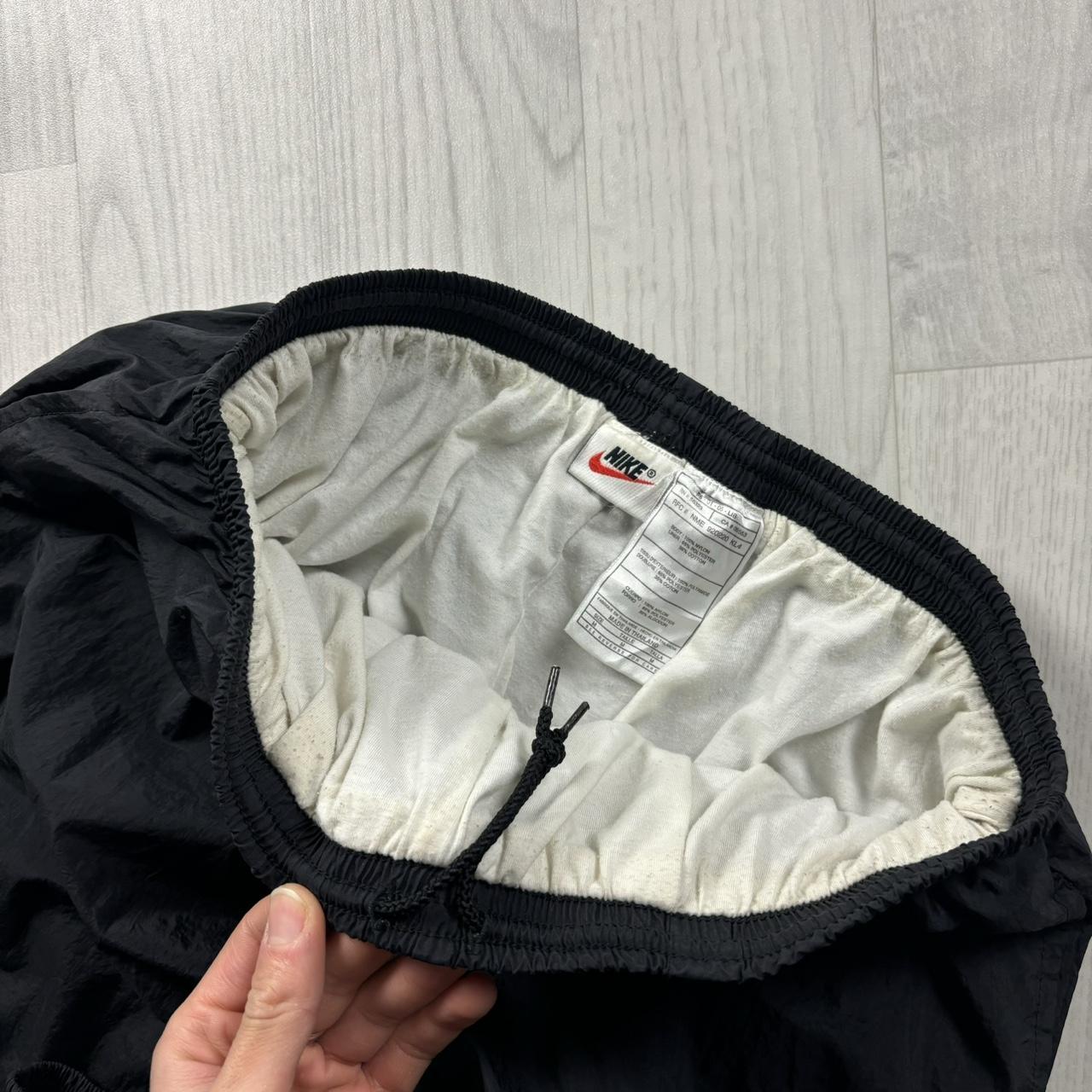 VINTAGE 90s NIKE BAGGY SHELL TRACKSUIT BOTTOMS BLACK