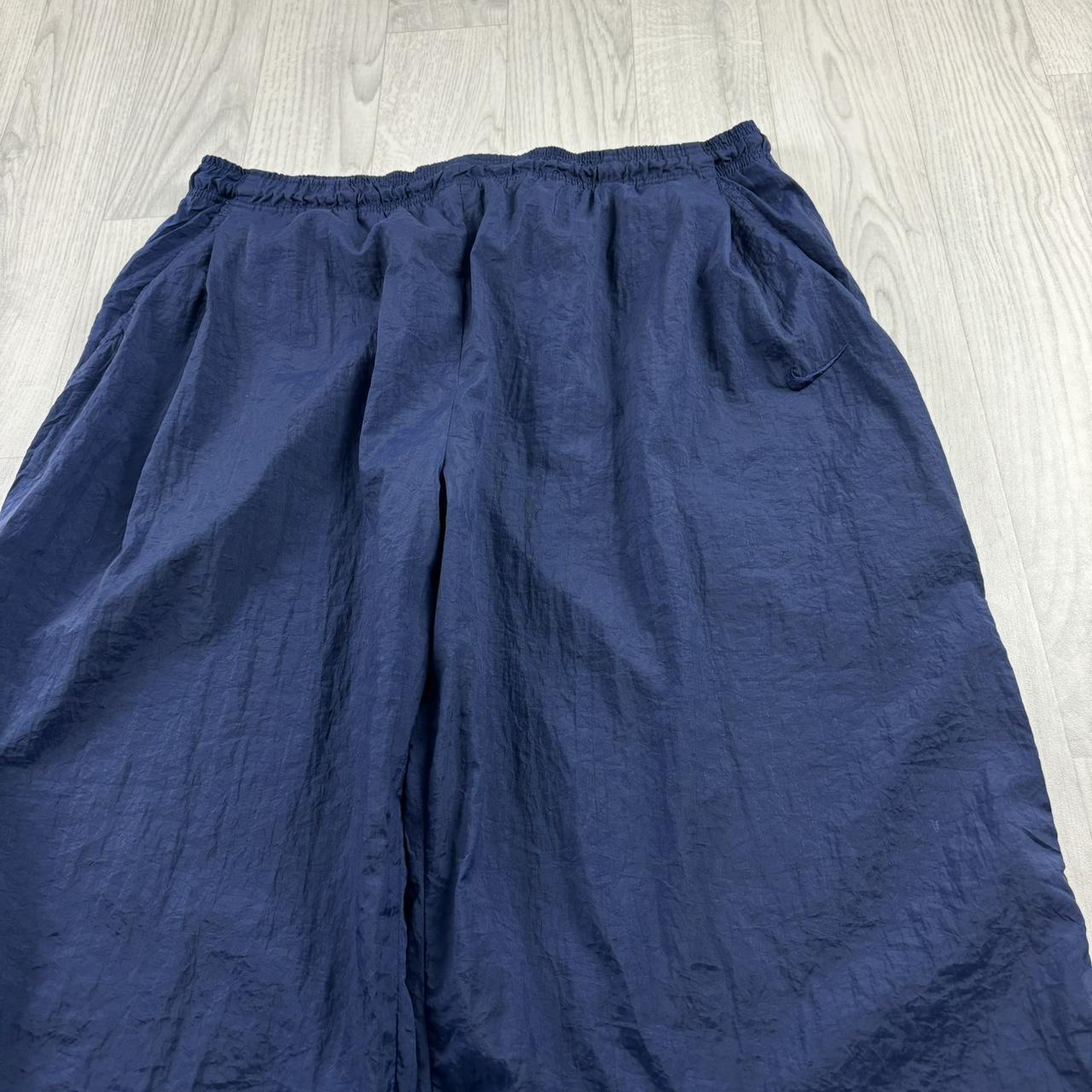 VINTAGE 90s NIKE BAGGY TRACKSUIT BOTTOMS NAVY