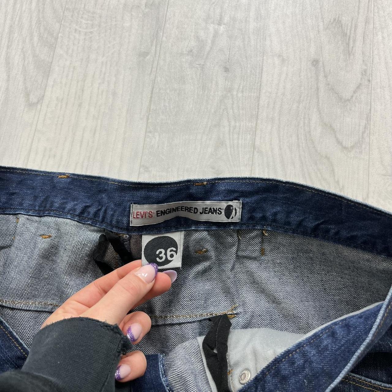 VINTAGE 00s LEVIS BAGGY LOOSE JORTS NAVY