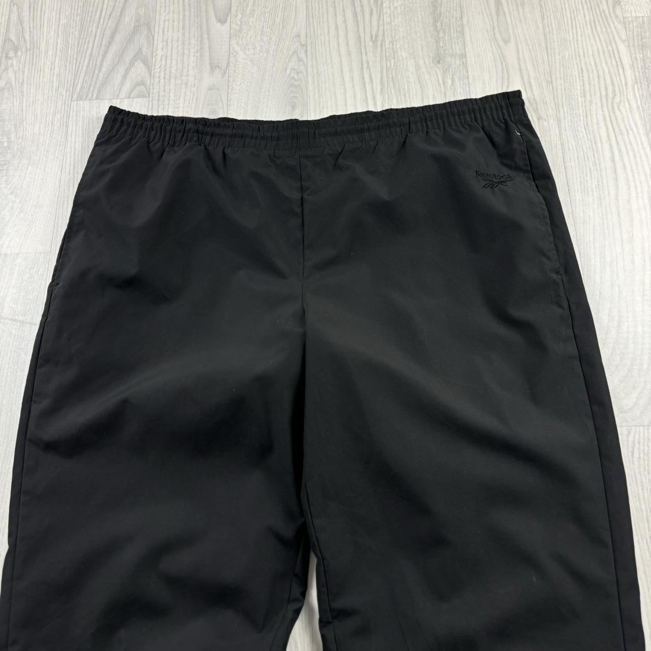 VINTAGE Y2K REEBOK BAGGY TRACKSUIT BOTTOMS BLACK