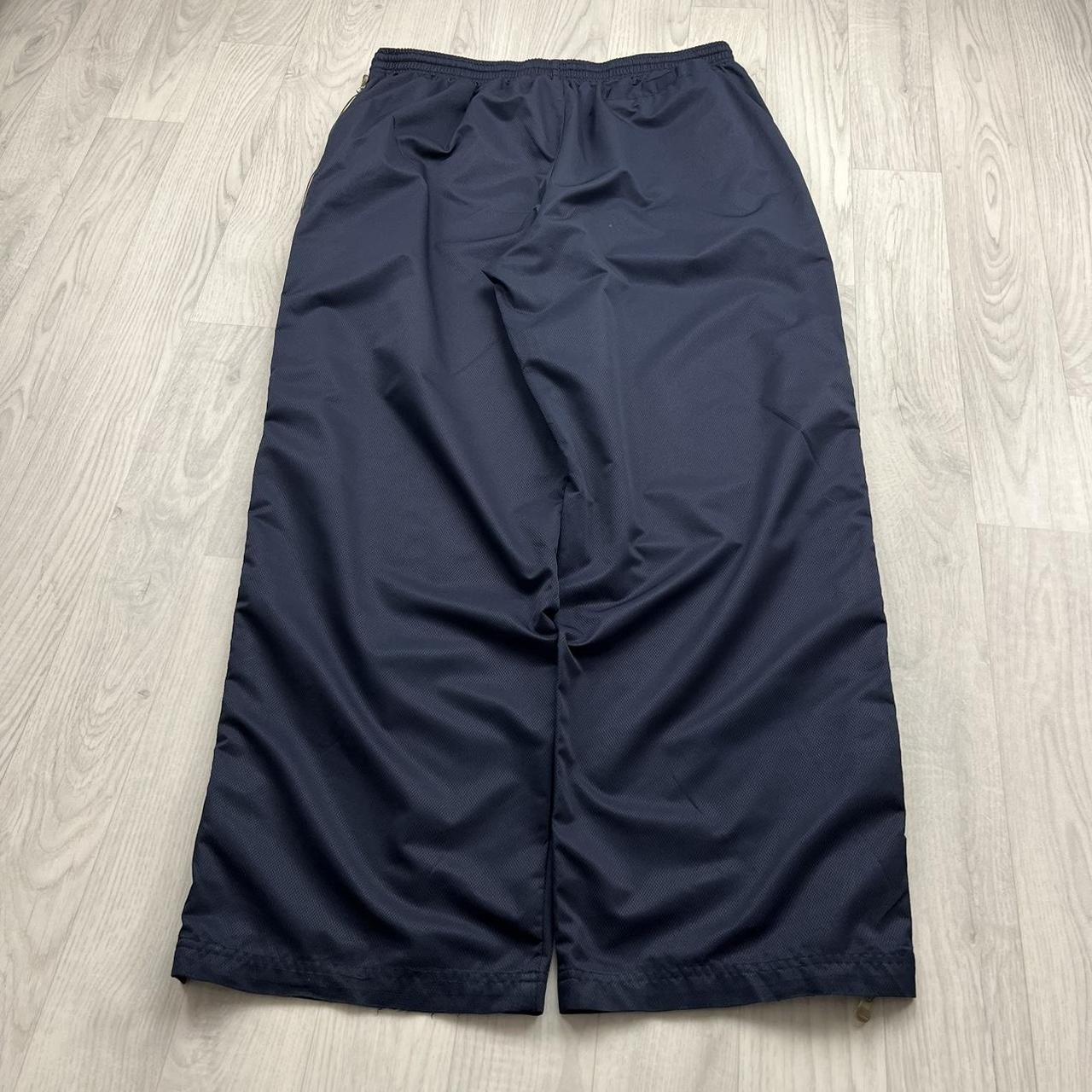 VINTAGE Y2K STARTER WIDE LEG BAGGY TRACKSUIT BOTTOMS NAVY