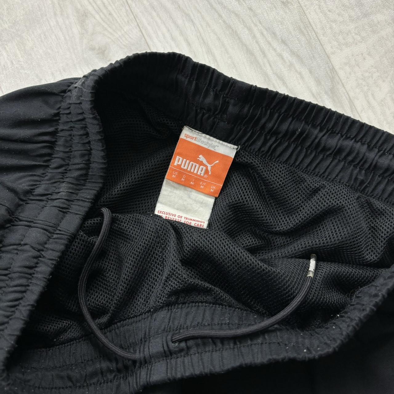 VINTAGE Y2K PUMA BAGGY TRACKSUIT BOTTOMS BLACK