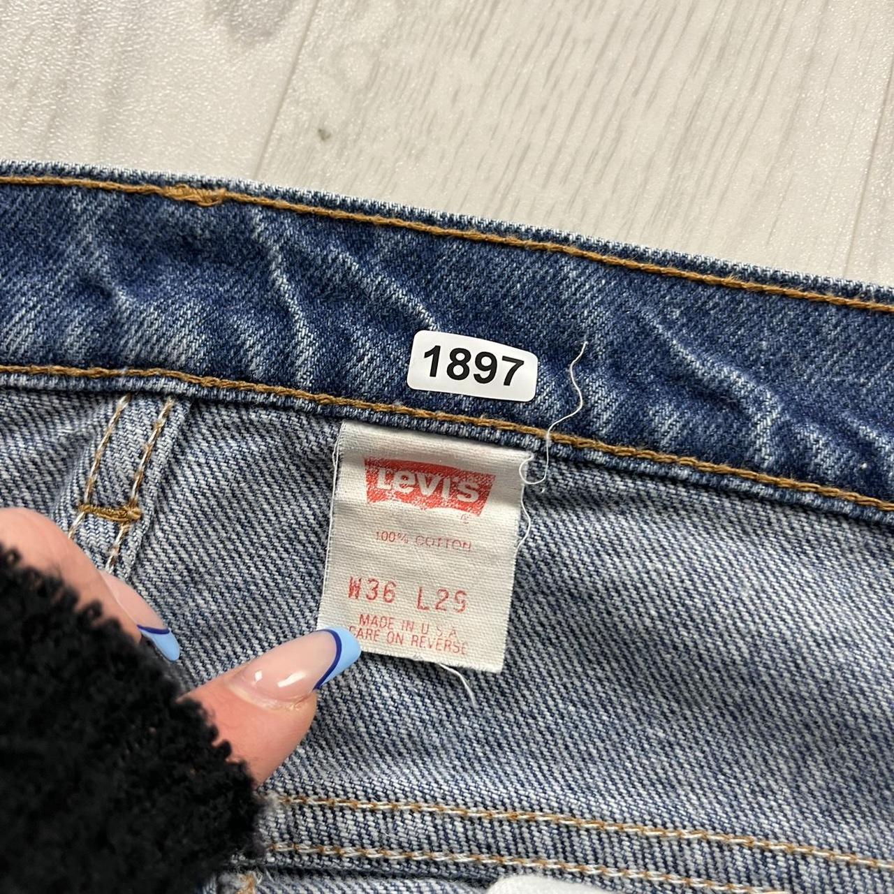 VINTAGE LEVIS ORANGE TABS STRAIGHT BOOTCUT JEANS BLUE