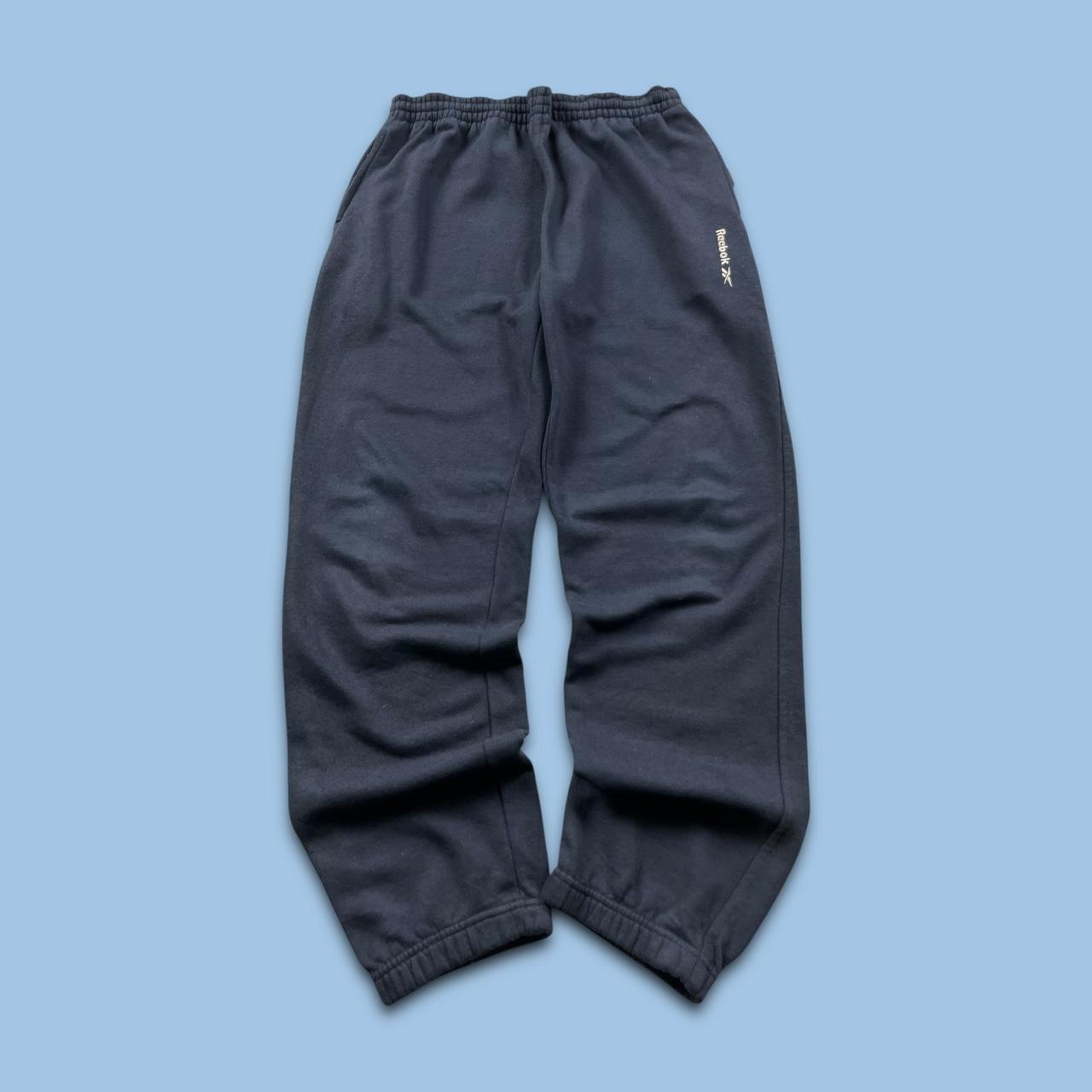 VINTAGE REEBOK BAGGY COTTON SWEATPANTS NAVY