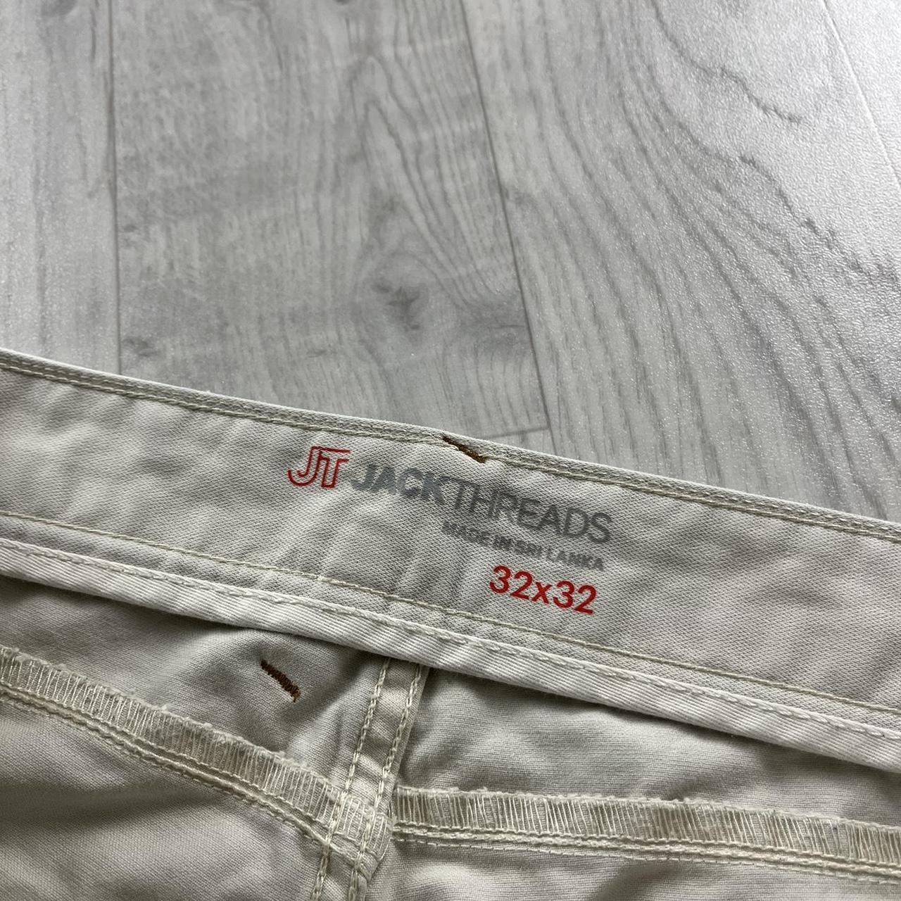 VINTAGE JACK THREADS DOUBLE KNEE CARPENTER JEANS CREAM