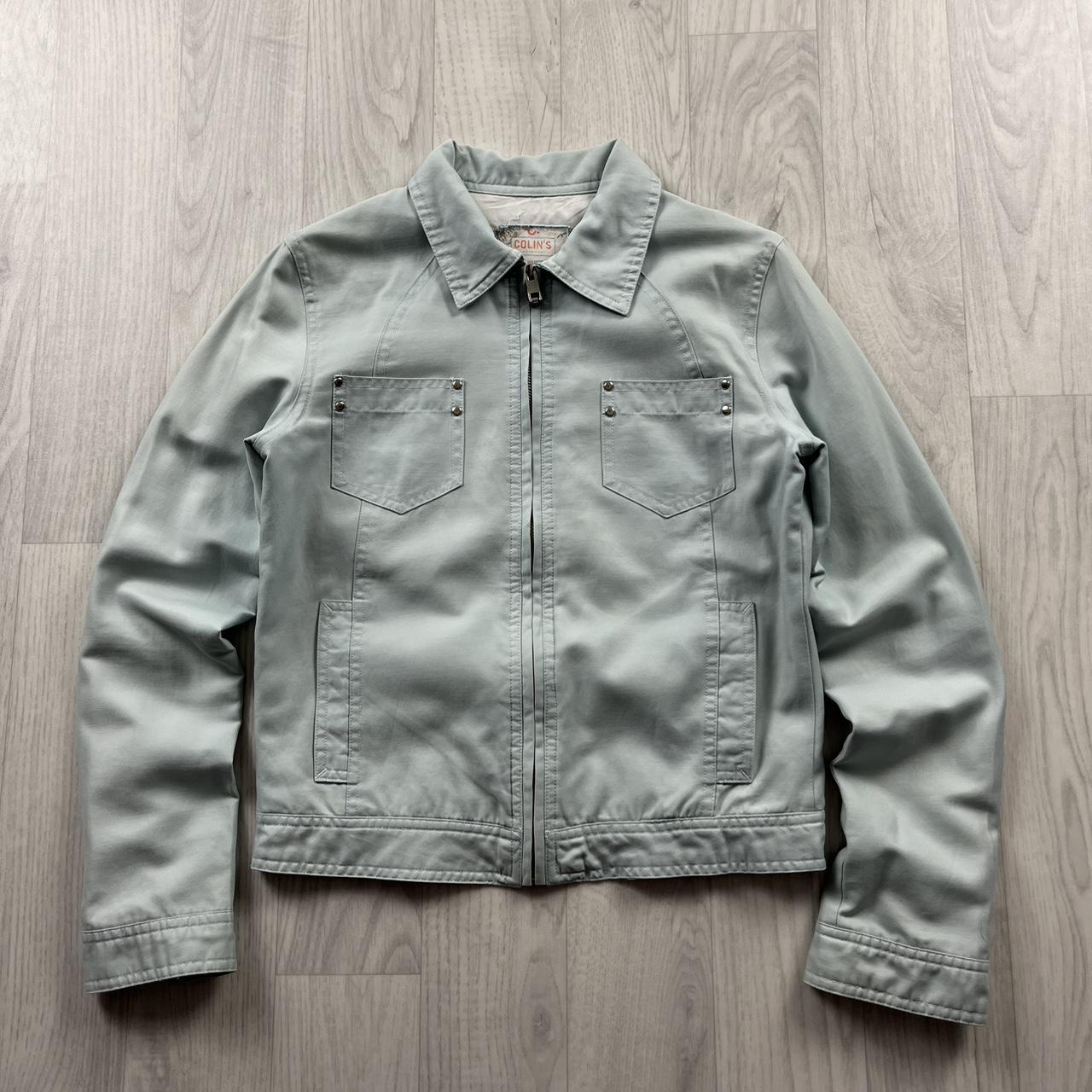 VINTAGE Y2K COLINS UTILITY JACKET BABY BLUE (XXS)