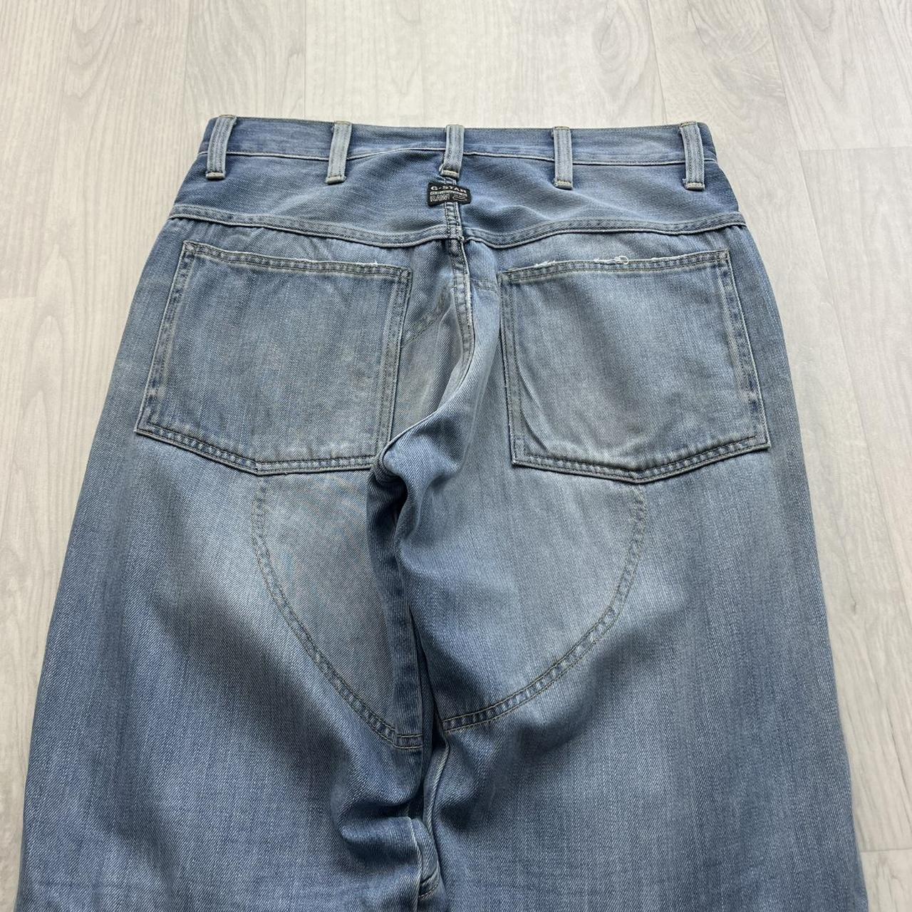VINTAGE G STAR BAGGY STRAIGHT LEG JEANS LIGHT BLUE