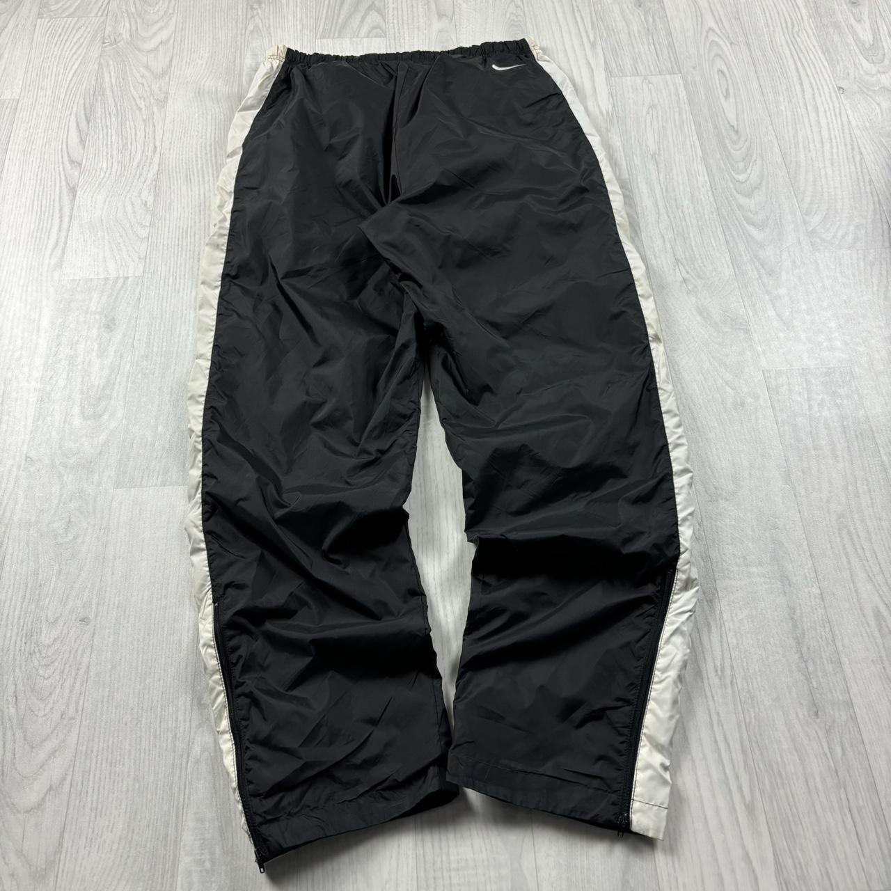 VINTAGE 90s NIKE BAGGY TRACKSUIT BOTTOMS BLACK