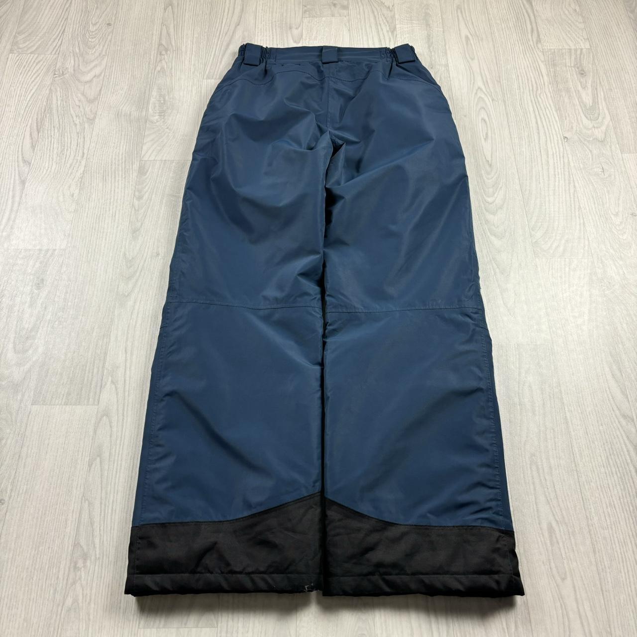 VINTAGE Y2K CRANE BAGGY SKI PANTS SALOPETTES NAVY BLUE