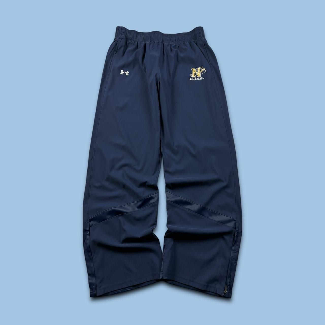 VINTAGE Y2K UNDER ARMOUR BAGGY TRACKSUIT BOTTOMS NAVY