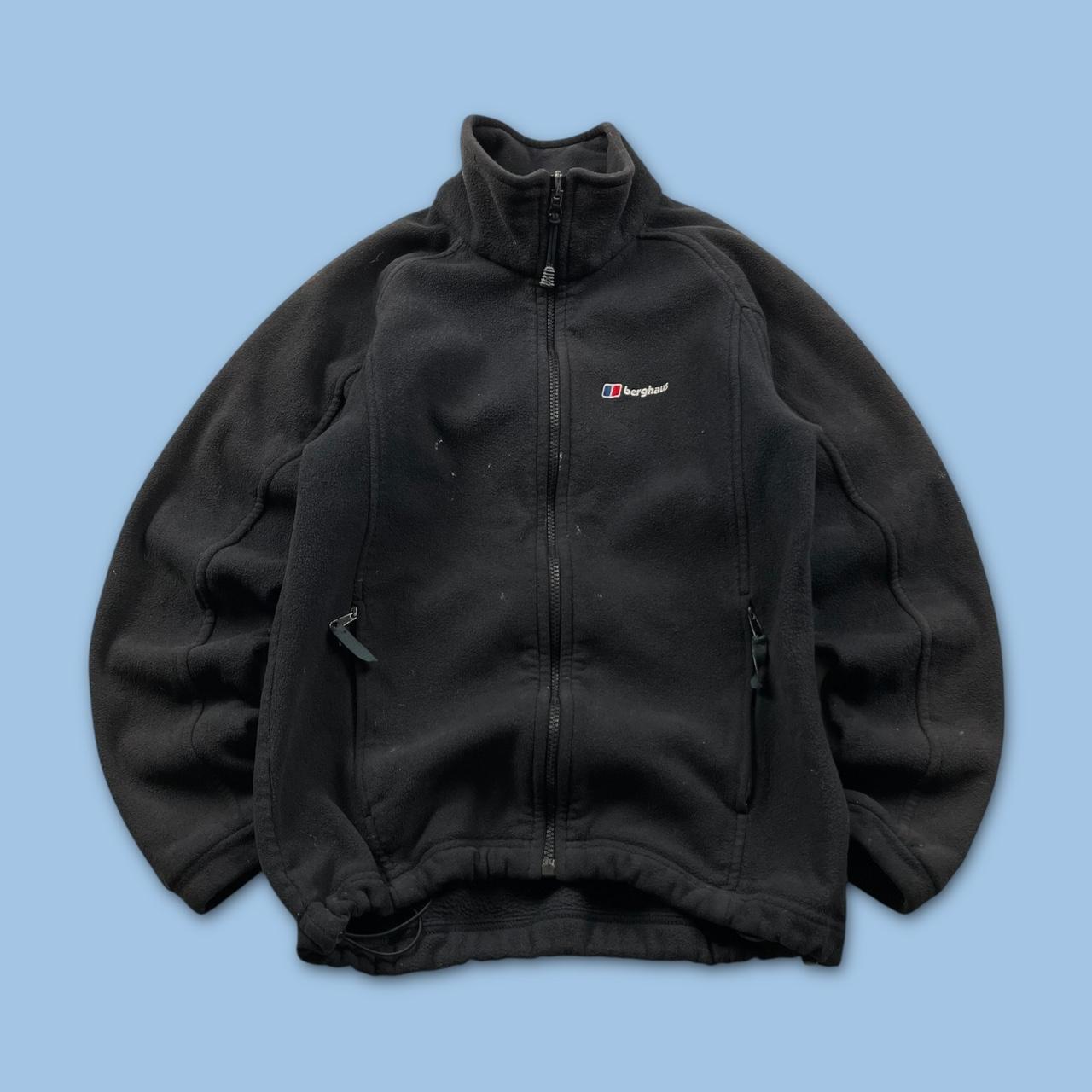 VINTAGE Y2K BERGHAUS ZIP UP TECHNICAL FLEECE BLACK