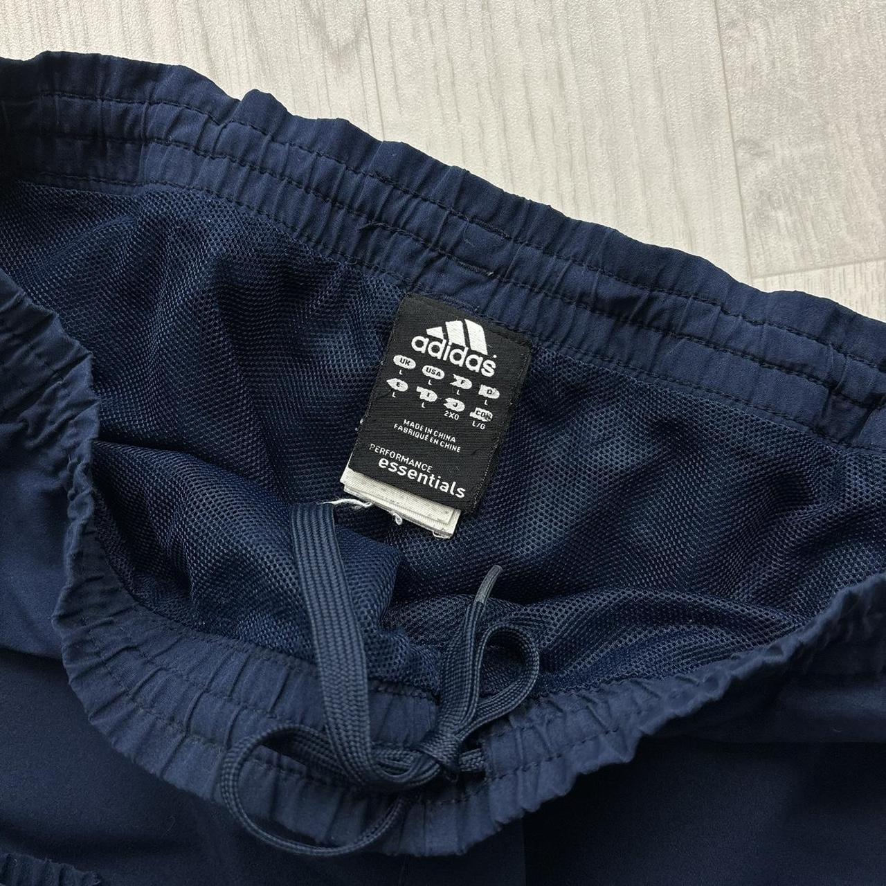 VINTAGE Y2K ADIDAS BAGGY TRACKSUIT BOTTOMS NAVY