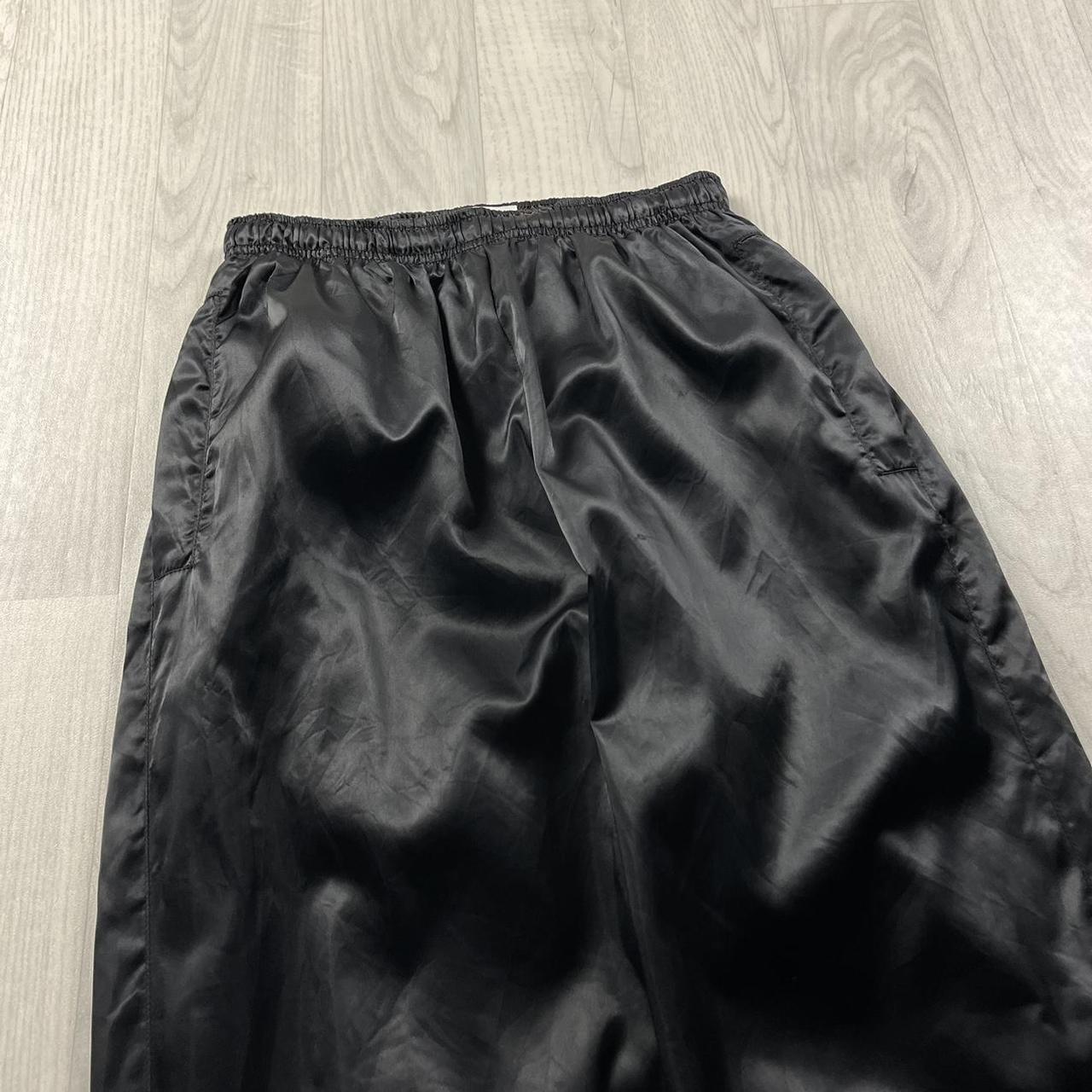 VINTAGE 90s NIKE BAGGY TRACKSUIT BOTTOMS BLACK