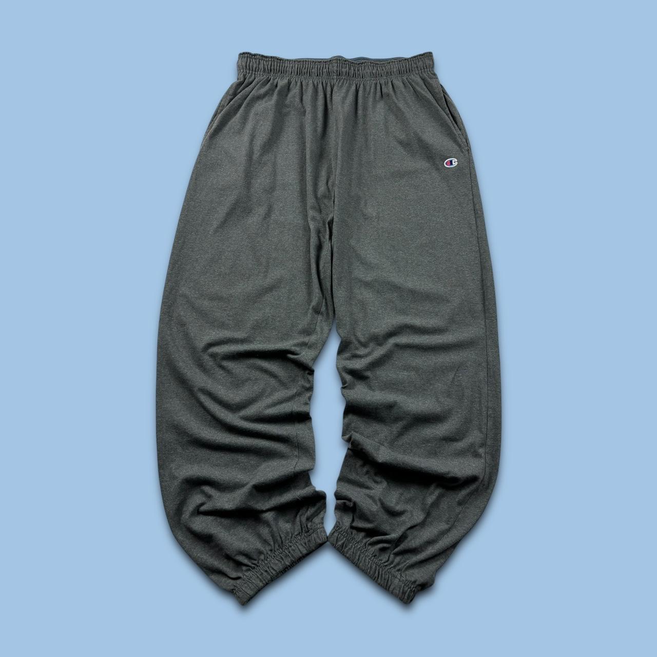 VINTAGE 00s CHAMPION BAGGY LIGHTWEIGHT SWEATPANTS GREY