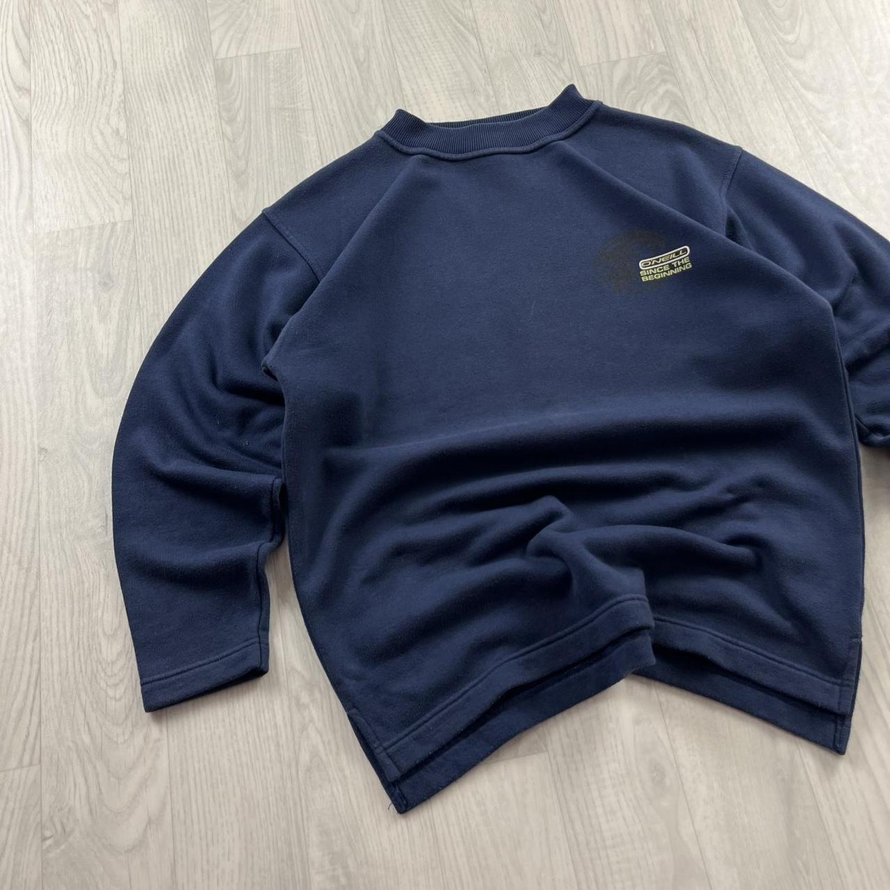 VINTAGE Y2K ONEILL GRAPHIC SWEATSHIRT NAVY BLUE