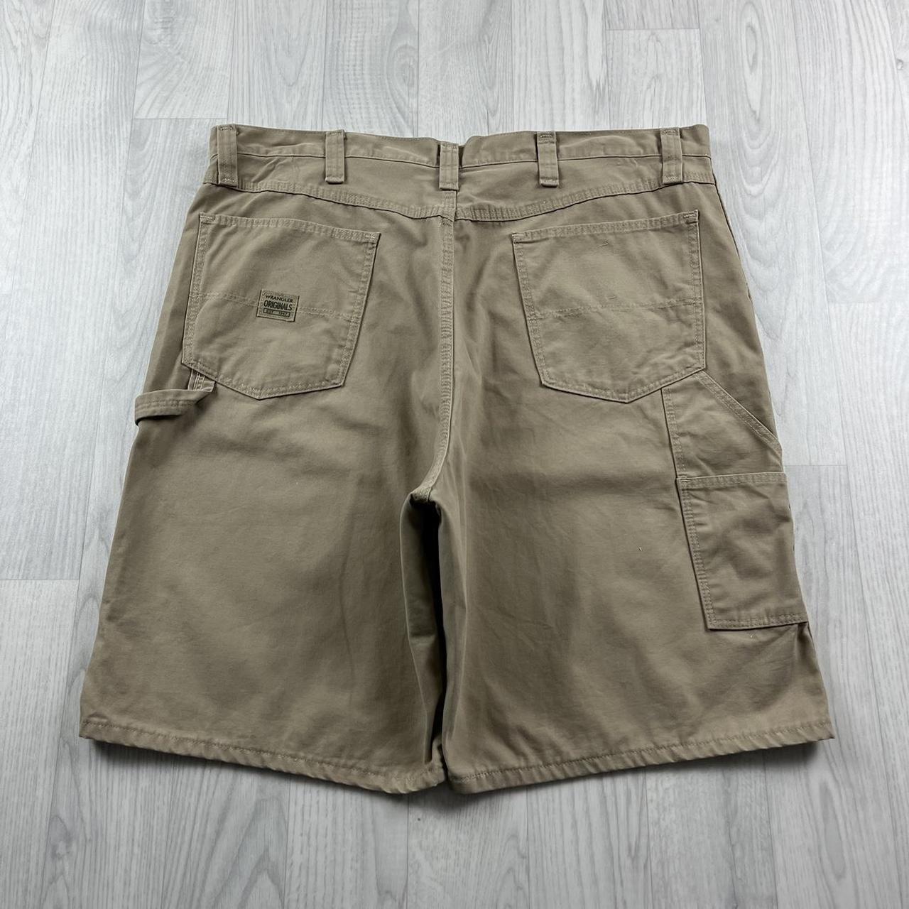 VINTAGE WRANGLER BAGGY CARPENTER JORTS BEIGE (40w)