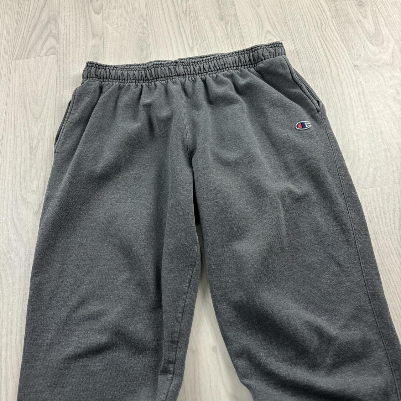 VINTAGE 00s CHAMPION CUFFED COTTON SWEATPANTS GREY