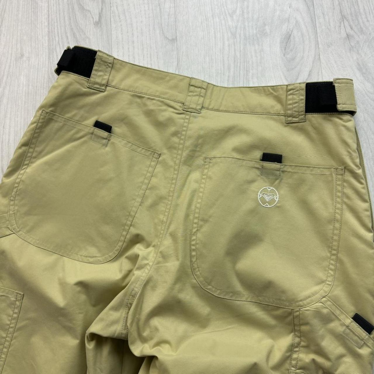 VINTAGE Y2K QUIKSILVER BAGGY SKI PANTS SALOPETTES BEIGE