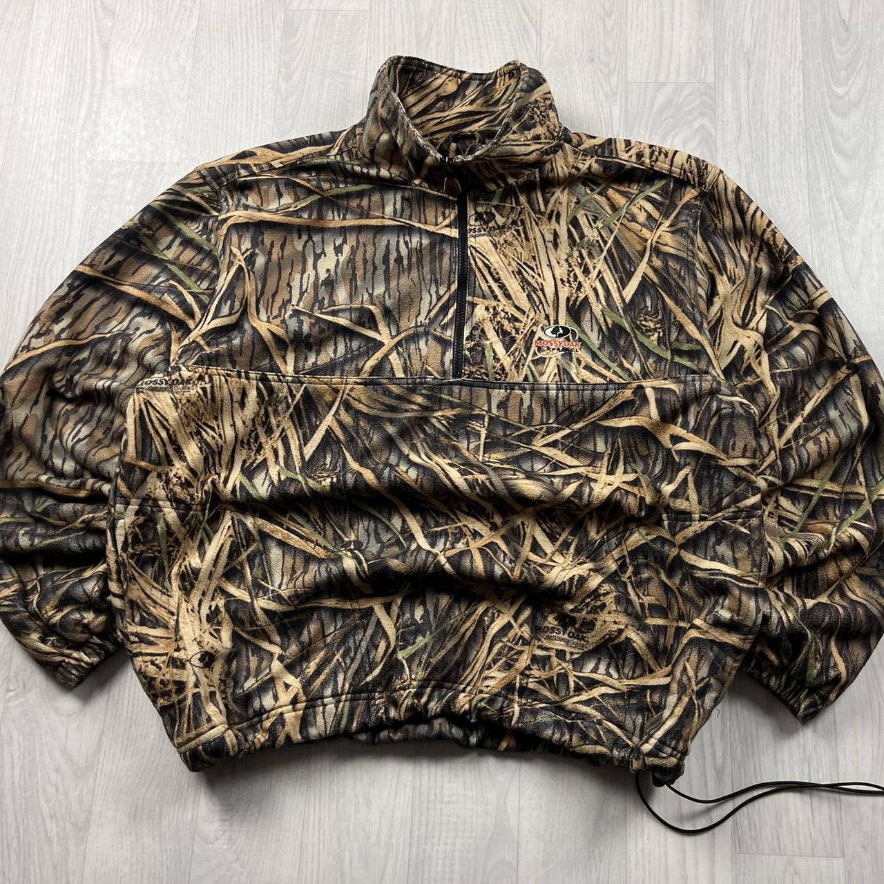 VINTAGE MOSSY OAK REALTREE TECHNICAL ZIP UP FLEECE CAMO