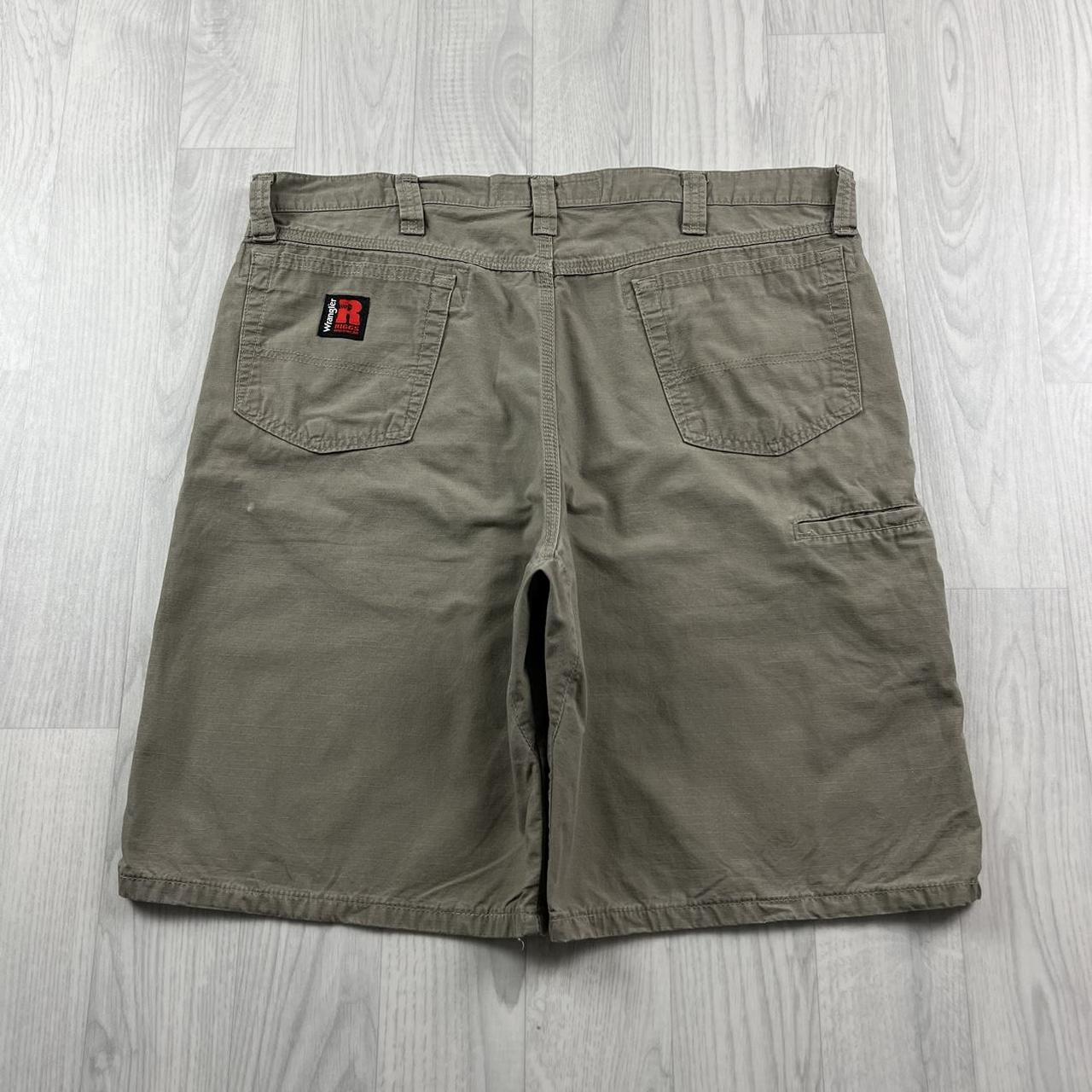 VINTAGE WRANGLER BAGGY CARPENTER JORTS BEIGE (38w)