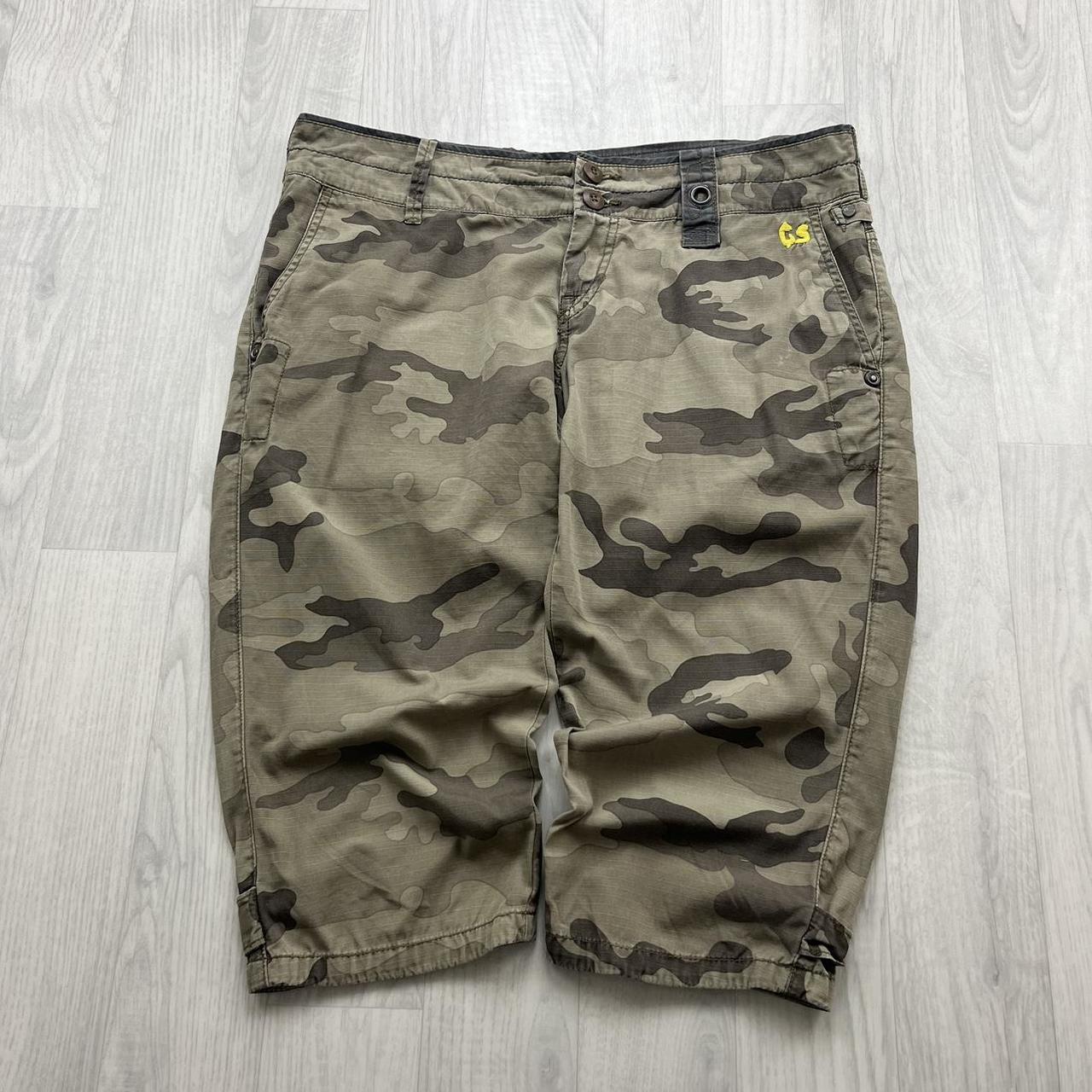 VINTAGE Y2K G STAR RAW CAMO CARGO SHORTS