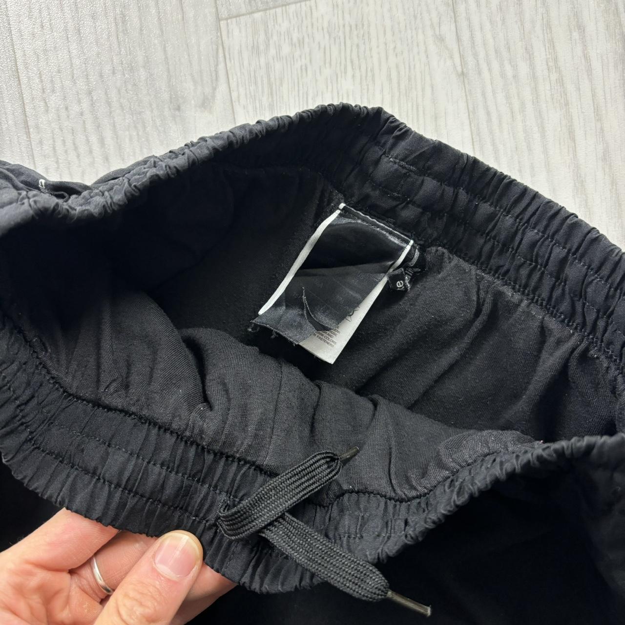 ADIDAS BAGGY TRACKSUIT BOTTOMS BLACK