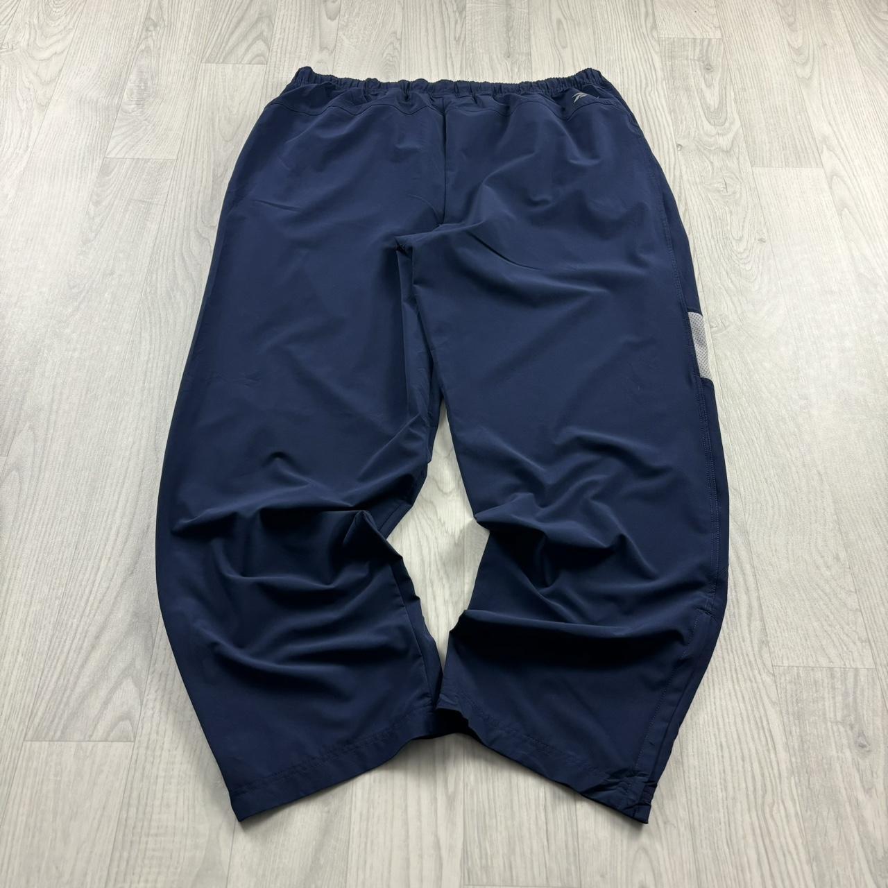 VINTAGE Y2K REEBOK BAGGY TRACKSUIT BOTTOMS NAVY