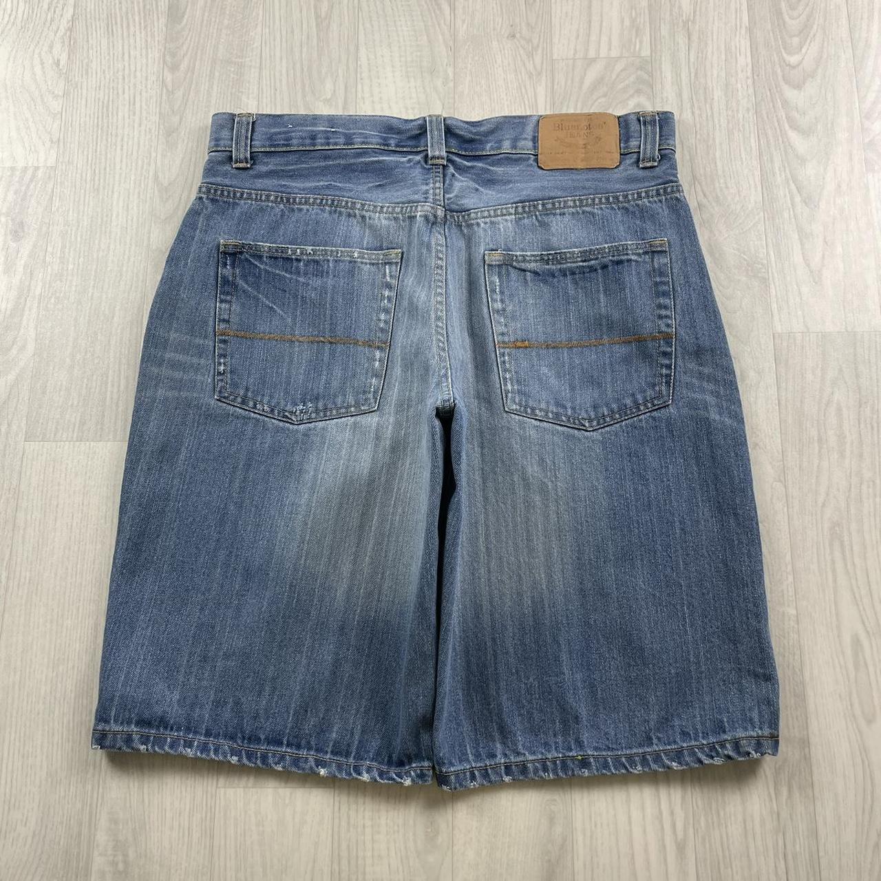 VINTAGE BLUENOTES BAGGY LOOSE HIP HOP JORTS BLUE (36w)