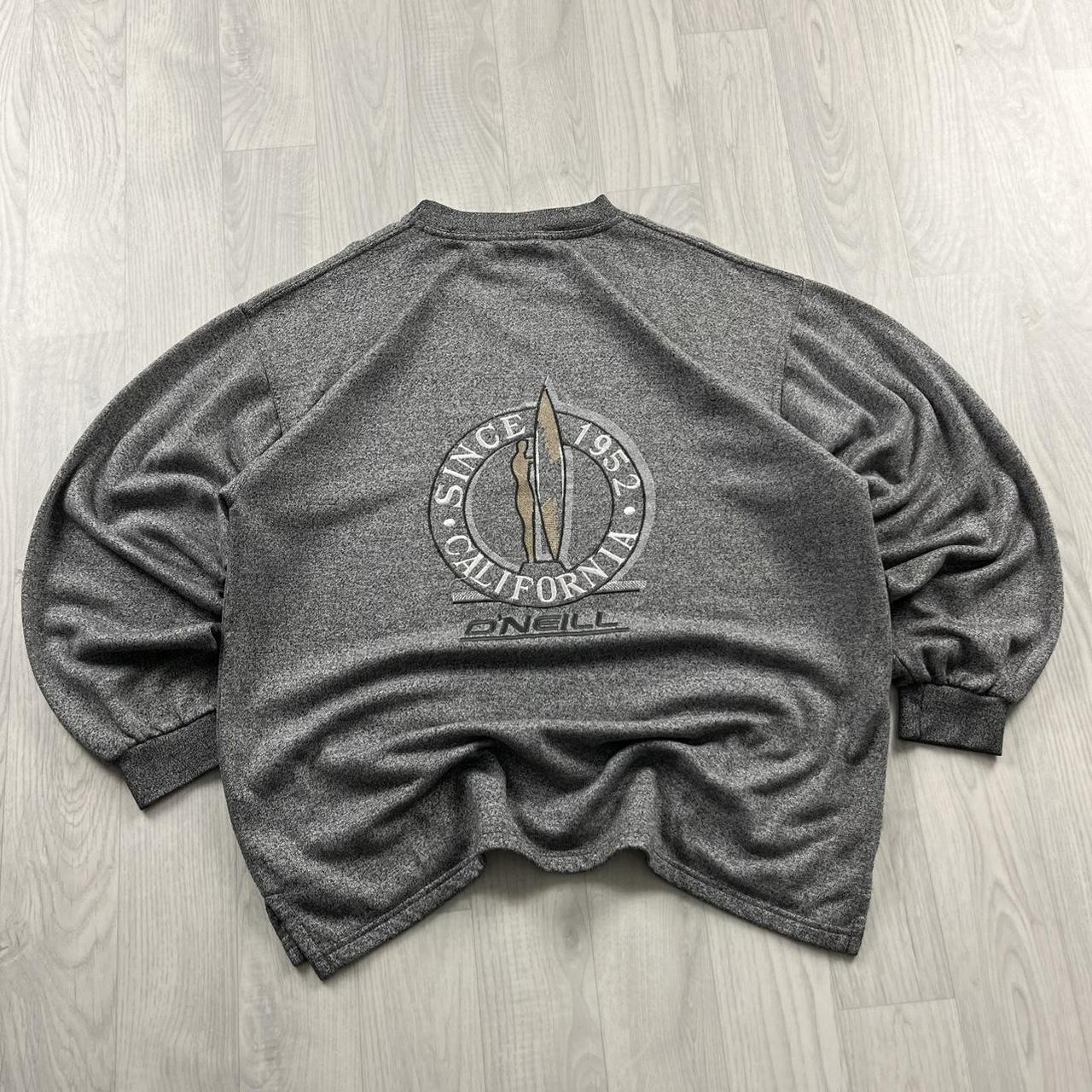 VINTAGE Y2K ONEILL GRAPHIC SWEATSHIRT GREY