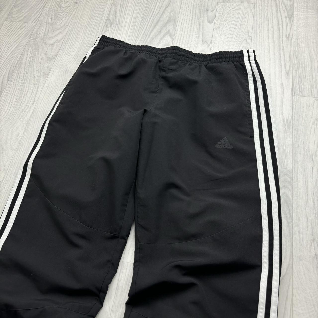 VINTAGE Y2K ADIDAS BAGGY TRACKSUIT BOTTOMS BLACK