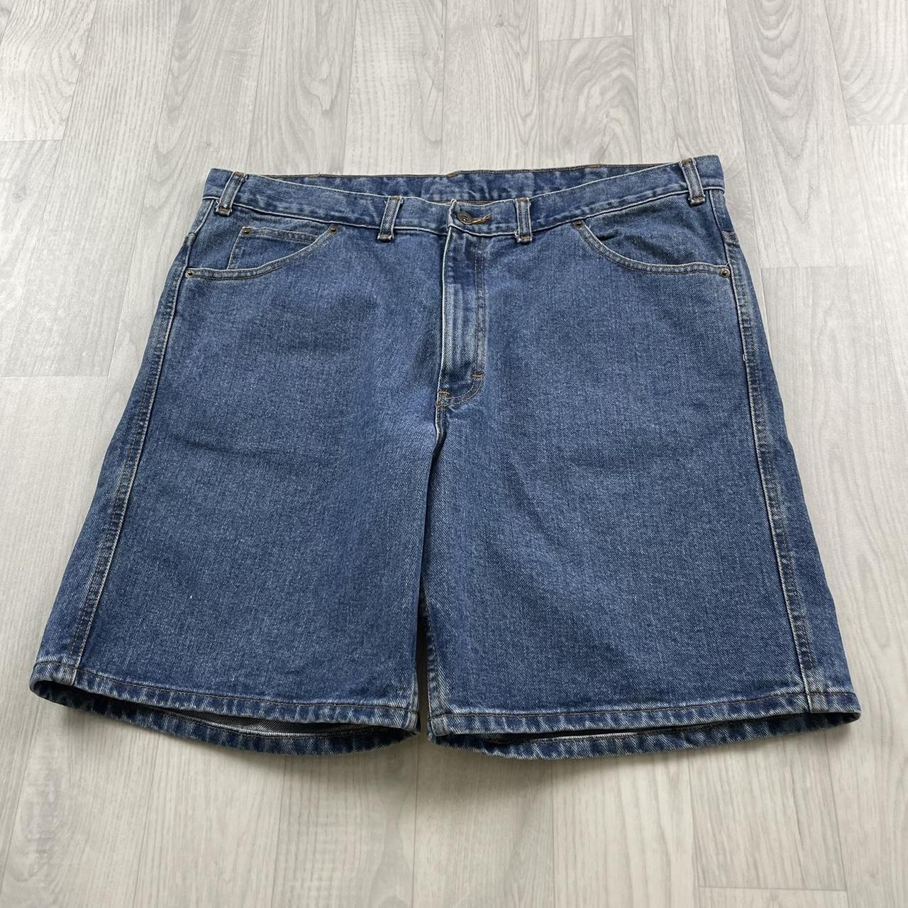 VINTAGE DENVER HAYES BAGGY LOOSE SKATER JORTS BLUE (40w)