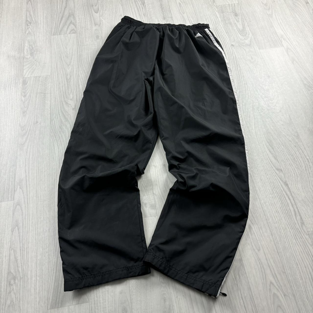 VINTAGE Y2K ADIDAS BAGGY TRACKSUIT BOTTOMS BLACK