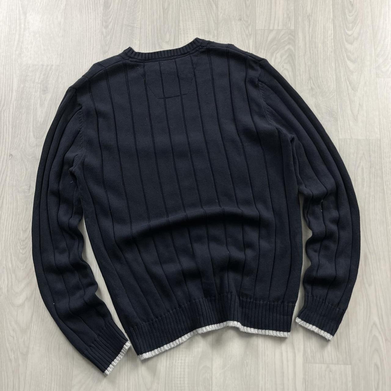 VINTAGE Y2K NAUTICA CHUNKY RIBBED KNITTED JUMPER NAVY