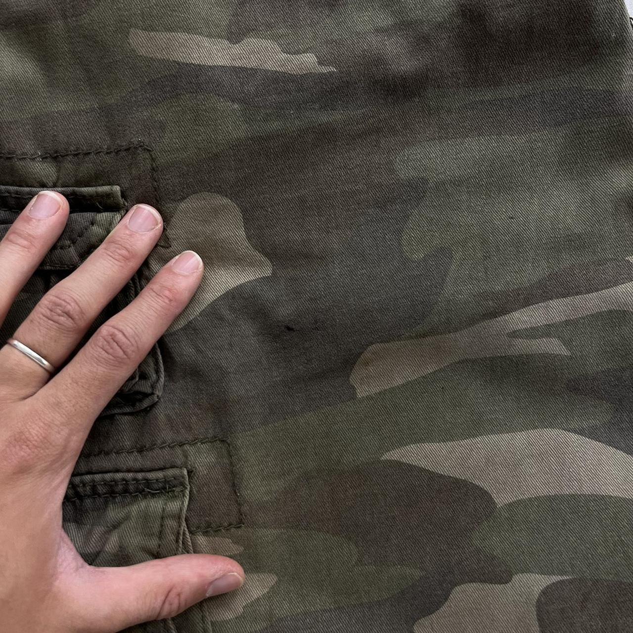VINTAGE Y2K OCEAN PACIFIC BAGGY CAMO CARGO SHORTS