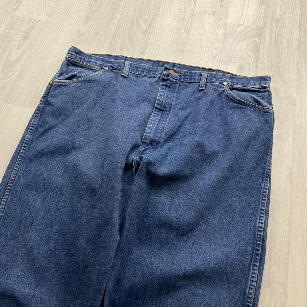 VINTAGE Y2K WRANGLER STRAIGHT LEG JEANS BLUE