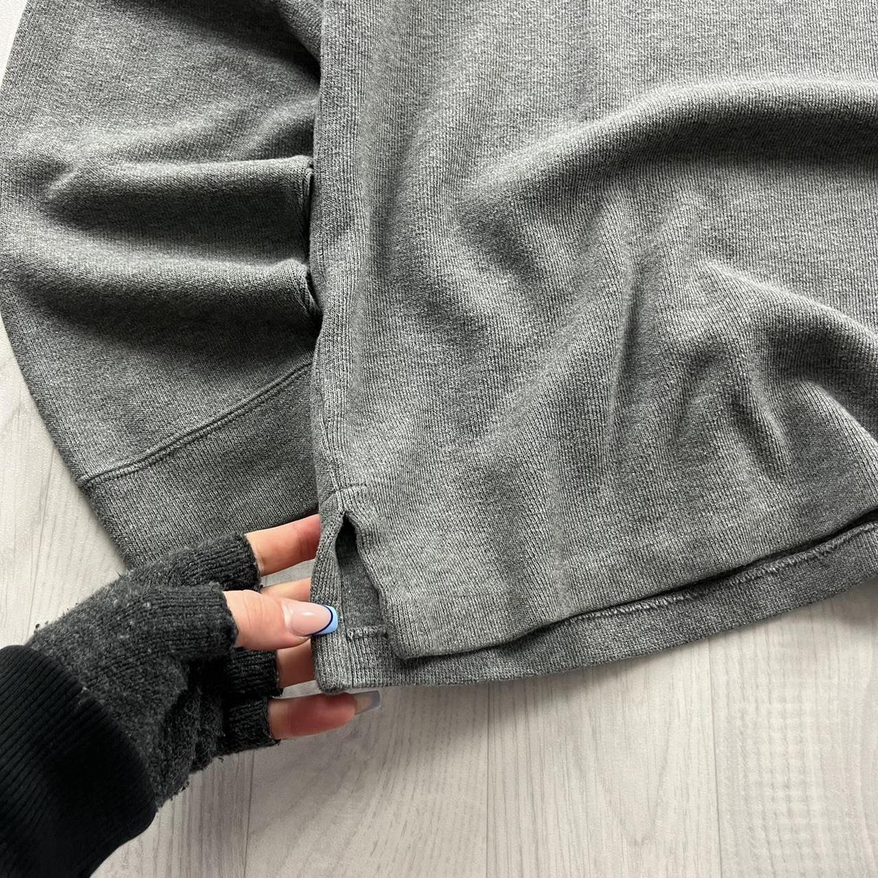 VINTAGE Y2K POLO RALPH LAUREN QUARTER ZIP KNITTED JUMPER GREY