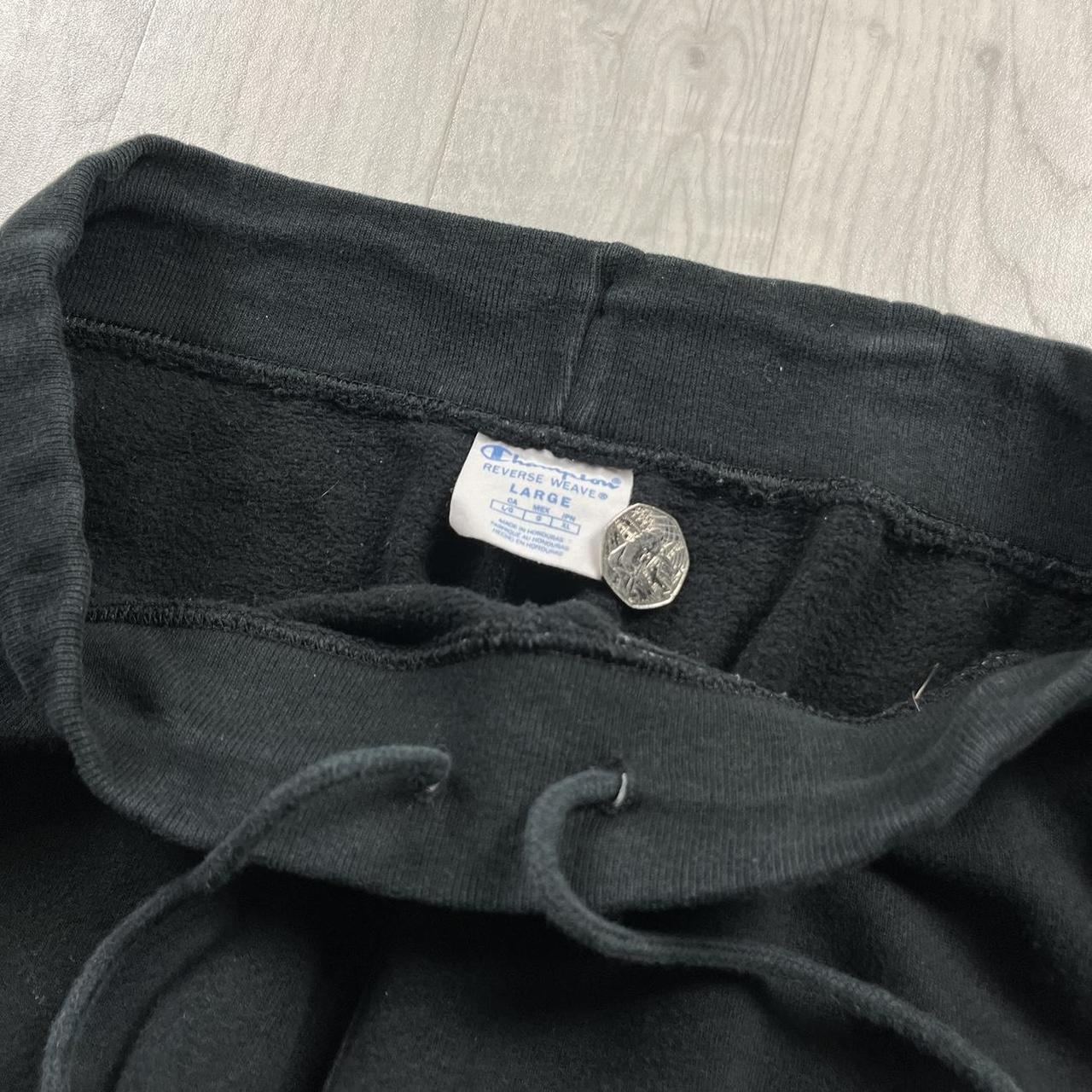 VINTAGE 00s CHAMPION COTTON SWEATPANTS BLACK