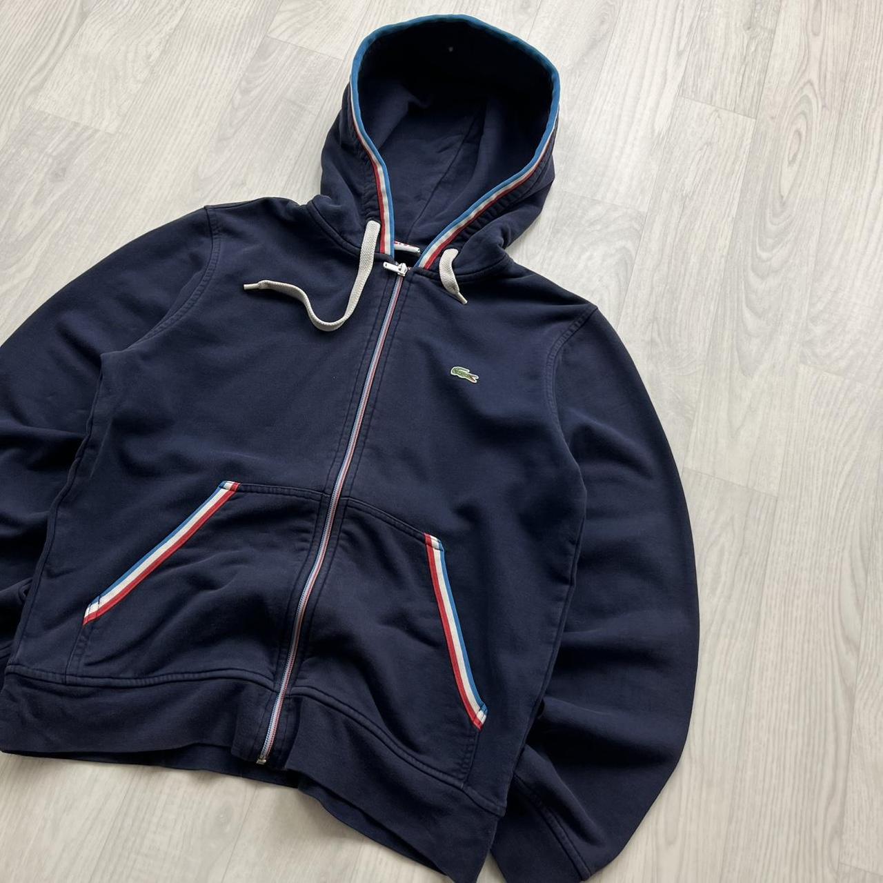 VINTAGE Y2K LACOSTE ZIP HOODIE NAVY