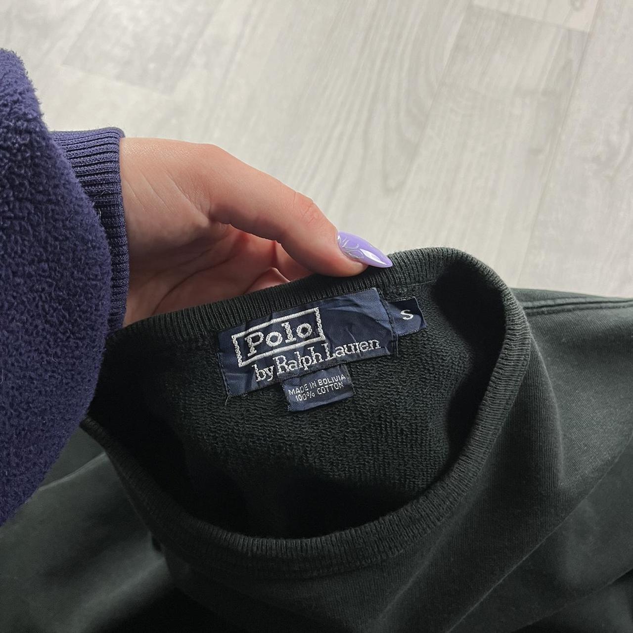 VINTAGE Y2K POLO RALPH LAUREN SWEATSHIRT BLACK