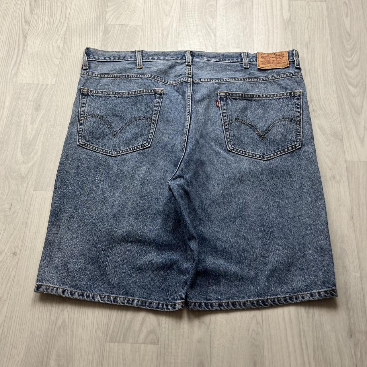 VINTAGE Y2K LEVIS 505 BAGGY JORTS BLUE