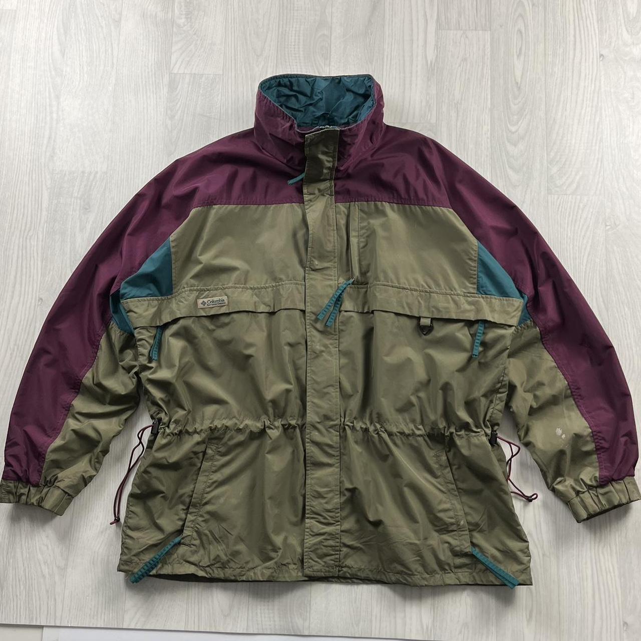 VINTAGE 00s COLUMBIA TECHNICAL HEAVY JACKET KHAKI